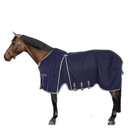 Rambo Optimo Stable Sheet Navy/Beige 4 Rambo Optimo Stable Sheet Navy/Beige – Bild 2