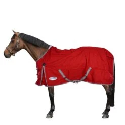 Reitsportbedarf Geschäft 9 Weatherbeeta Medium Turnout Rug Comfitec Classic Standard Neck 220g Red/Silver/Navy