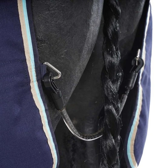 Rambo Optimo Stable Sheet Navy/Beige 10 Rambo Optimo Stable Sheet Navy/Beige – Bild 8