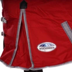 Weatherbeeta Medium Turnout Rug Comfitec Classic Standard Neck 220g Red/Silver/Navy -Reitsportbedarf Geschäft agradi 44639262 3.533290