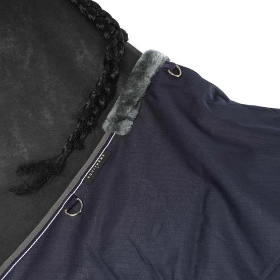 EQUITHÈME Regendecke Tyrex 600D 50g Navy/Grau Dots 9 EQUITHÈME Regendecke Tyrex 600D 50g Navy/Grau Dots – Bild 7