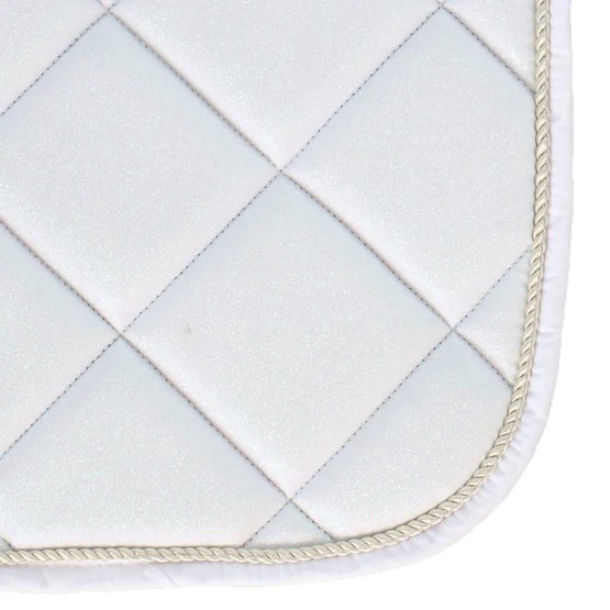 HB Schabracke Sparkling Glitter Dressur Weiß 6 HB Schabracke Sparkling Glitter Dressur Weiß – Bild 4