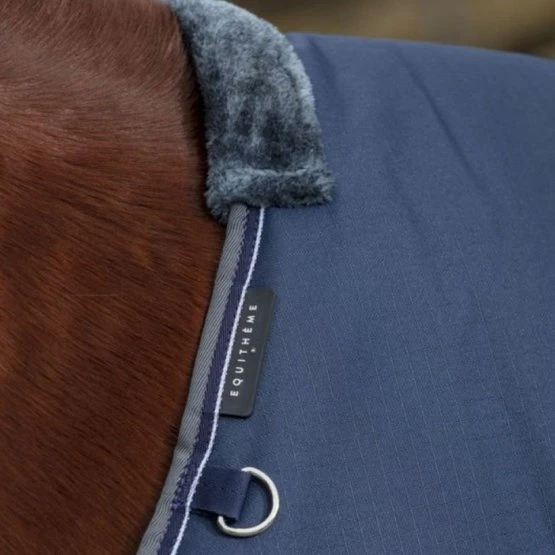 EQUITHÈME Regendecke Tyrex 600D 50g Navy/Grau Dots 5 EQUITHÈME Regendecke Tyrex 600D 50g Navy/Grau Dots – Bild 3