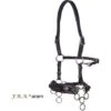 F.R.A. Hackamore Aram Leder Mit Anzüge Schwarz One Size -Reitsportbedarf Geschäft fra aram front.80ebc5