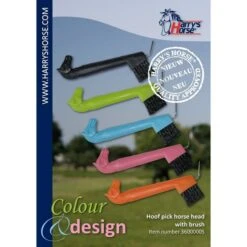 Harry's Horse Hufkratzer Pferdekopf Kunststoff Grün -Reitsportbedarf Geschäft ha 36000005 2.83b9bc 1