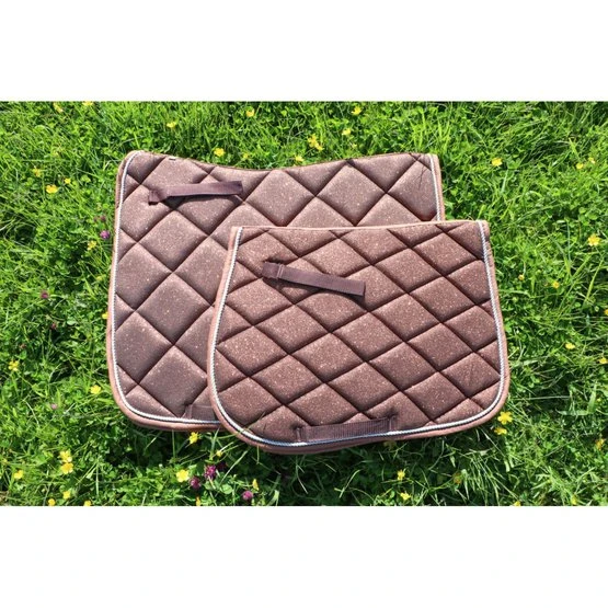 HB Schabracke Sparkling Glitter Dressur Braun 3 HB Schabracke Sparkling Glitter Dressur Braun