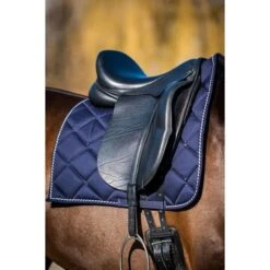 HB Showtime Schabracke Crown Dressur Weiß -Reitsportbedarf Geschäft hb 641 navy.5d7552