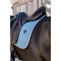 Kentucky Horsewear Kentucky Dressur Satteldecke Classic Leder Dusty Blue Warmblut -Reitsportbedarf Geschäft kentucky 485a7802.4f5c47