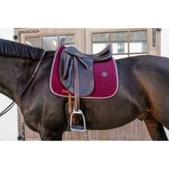 Kentucky Horsewear Kentucky Dressur Satteldecke Classic Leder Dusty Blue Warmblut -Reitsportbedarf Geschäft kentucky 485a7919.703643 1