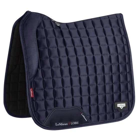 LeMieux Schabracke Loire Memory Satin Sq DR Navy L (Full) 3 LeMieux Schabracke Loire Memory Satin Sq DR Navy L (Full)