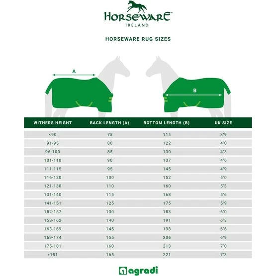 Rambo Optimo Stable Sheet Navy/Beige 14 Rambo Optimo Stable Sheet Navy/Beige – Bild 12