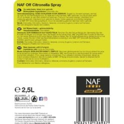 NAF Citronella Spray 750ml -Reitsportbedarf Geschäft naf citronella spray 25l back r01.b97510 1