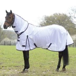 Weatherbeeta Fliegendecke Comfitec Essential Mesh Neck Weiß/Lila/Schwarz 115cm