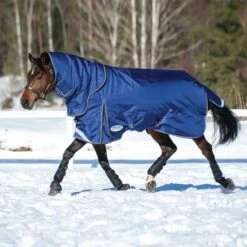 Reitsportbedarf Geschäft 17 Weatherbeeta Winterdecke Comfitec Ultra Tough II Detach-A-Neck Medium 1680D 100g Blau/Charcoal/Weiß